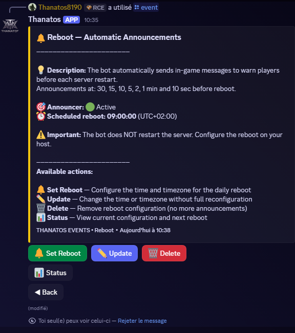 Reboot Alerts